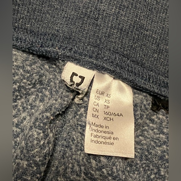 Divided H&M navy drawstring elastic waist pocket joggers sweatpants XS - Picture 10 of 11
